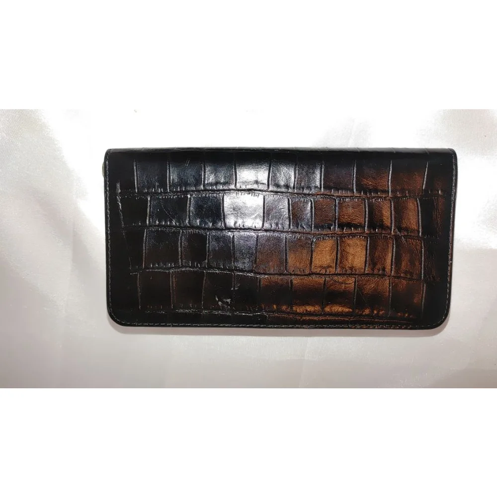 Michael Kors Croc Embossed Hamilton Wallet